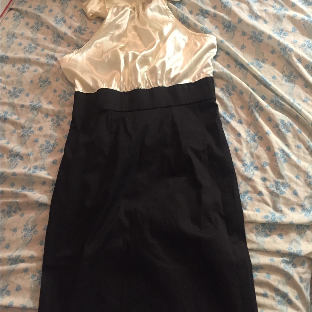 Ivory and black dress NWT - Picture 3 of 9